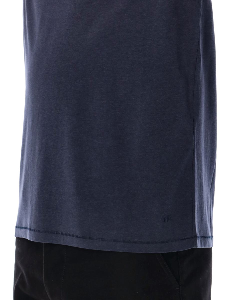 Tom Ford Basic-T-Shirt mit kurzen Ärmeln