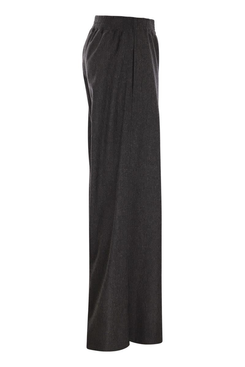 Fabiana Filippi Hose mit weitem Bein aus Schurwolle