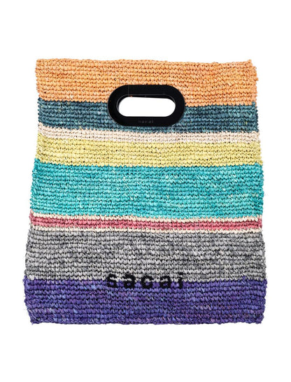Sacai Raffia-Tragetasche