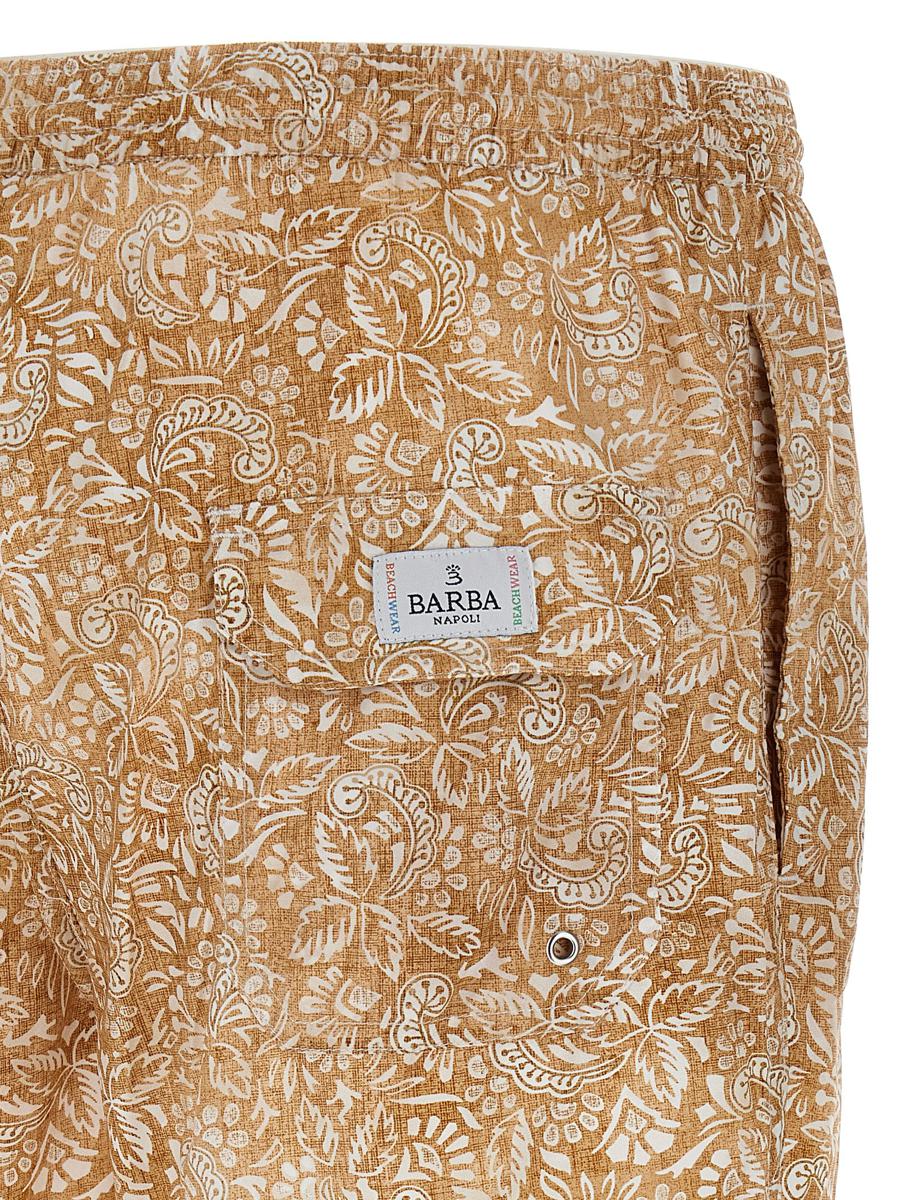 Barba Badeanzug mit Paisley-Blumenmuster