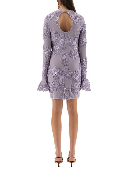 Rotate Birger Christensen 3D-Mesh-Minikleid