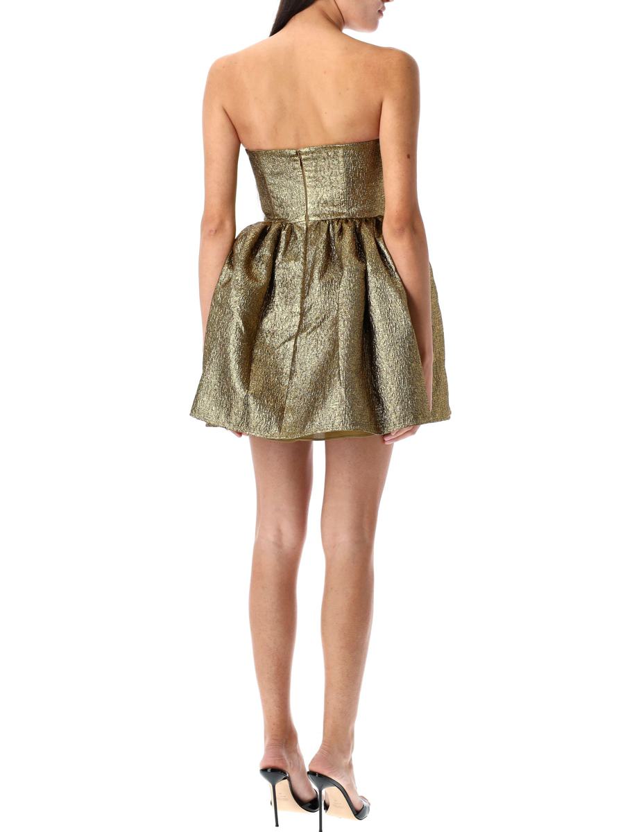 Self-Portrait – Minikleid aus Metallic-Jacquard
