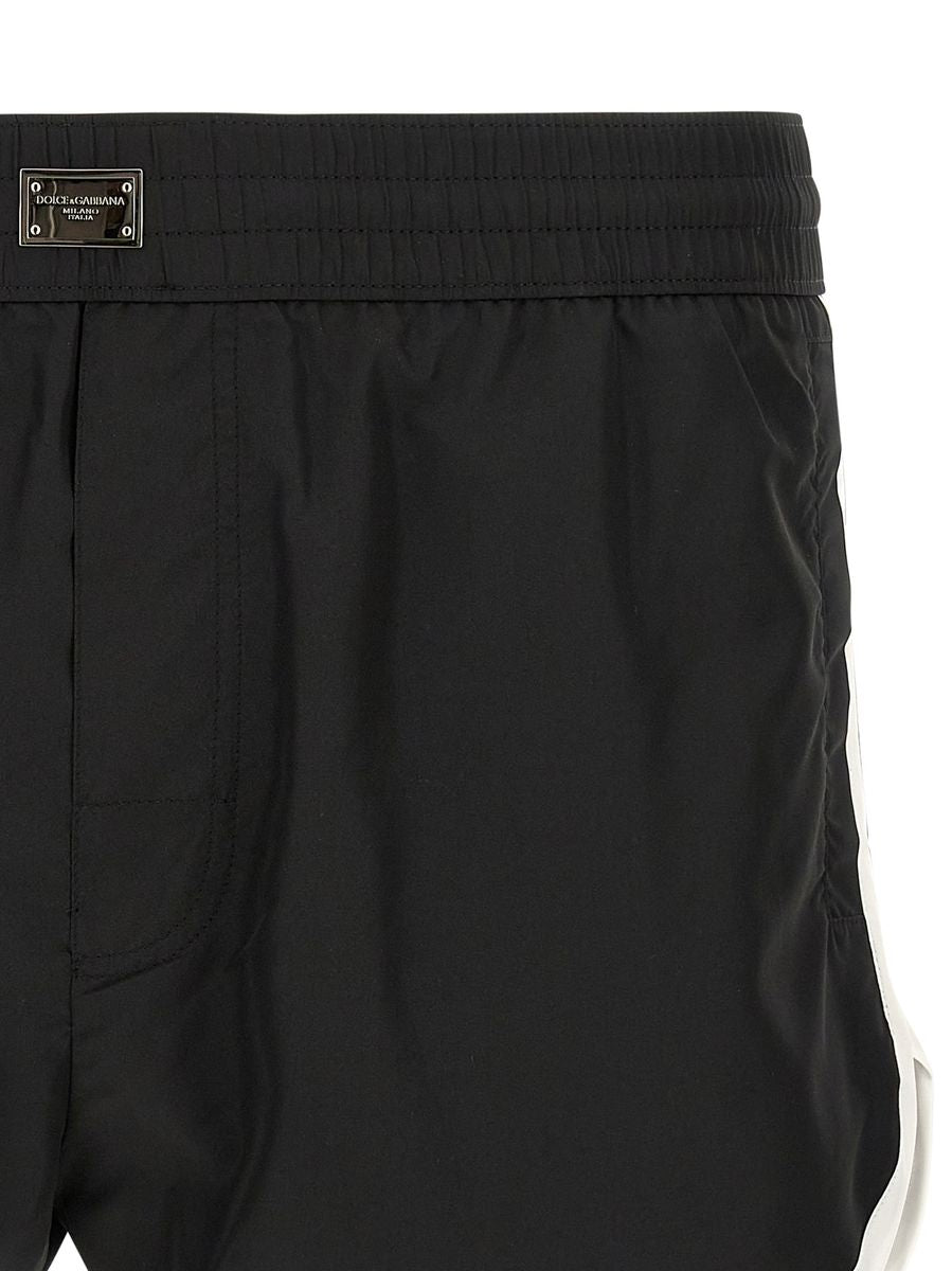 Badeanzug mit Logo von Dolce &amp; Gabbana
