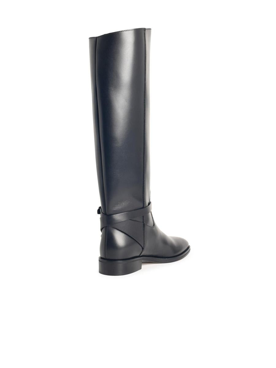 Jimmy Choo „Lawton Kb“ schwarze Lederstiefel