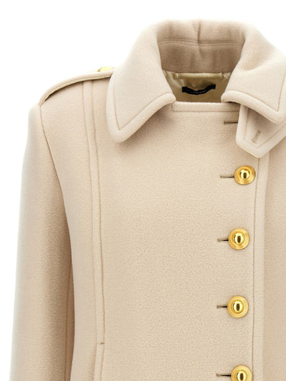 Tom Ford Einreihiger Wollmantel