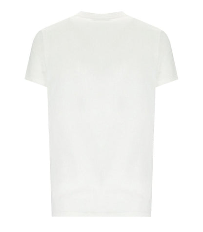 Elisabetta Franchi – Weißes T-Shirt mit Brosche