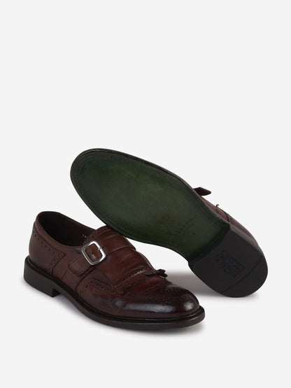 Grüne George-Schnallenschuhe
