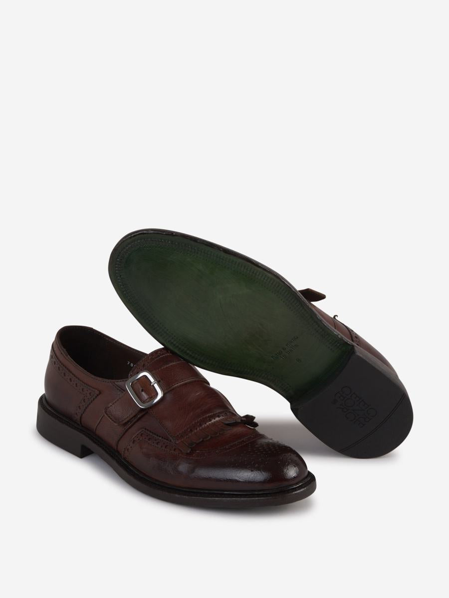 Grüne George-Schnallenschuhe