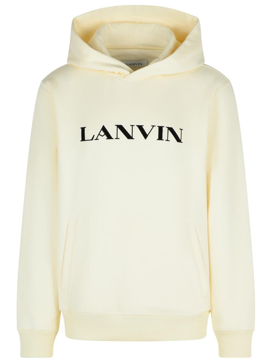Lanvin Elfenbeinfarbenes Baumwoll-Sweatshirt