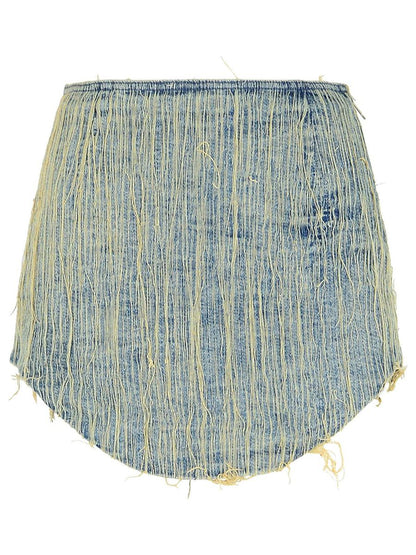 Diesel – Ada – Blauer Minirock aus Baumwolle
