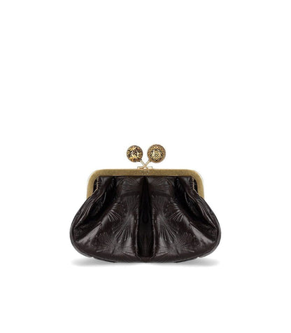 Weekend Max Mara – Kleine braune Clutch „Pasticcino Spanish Heritage“
