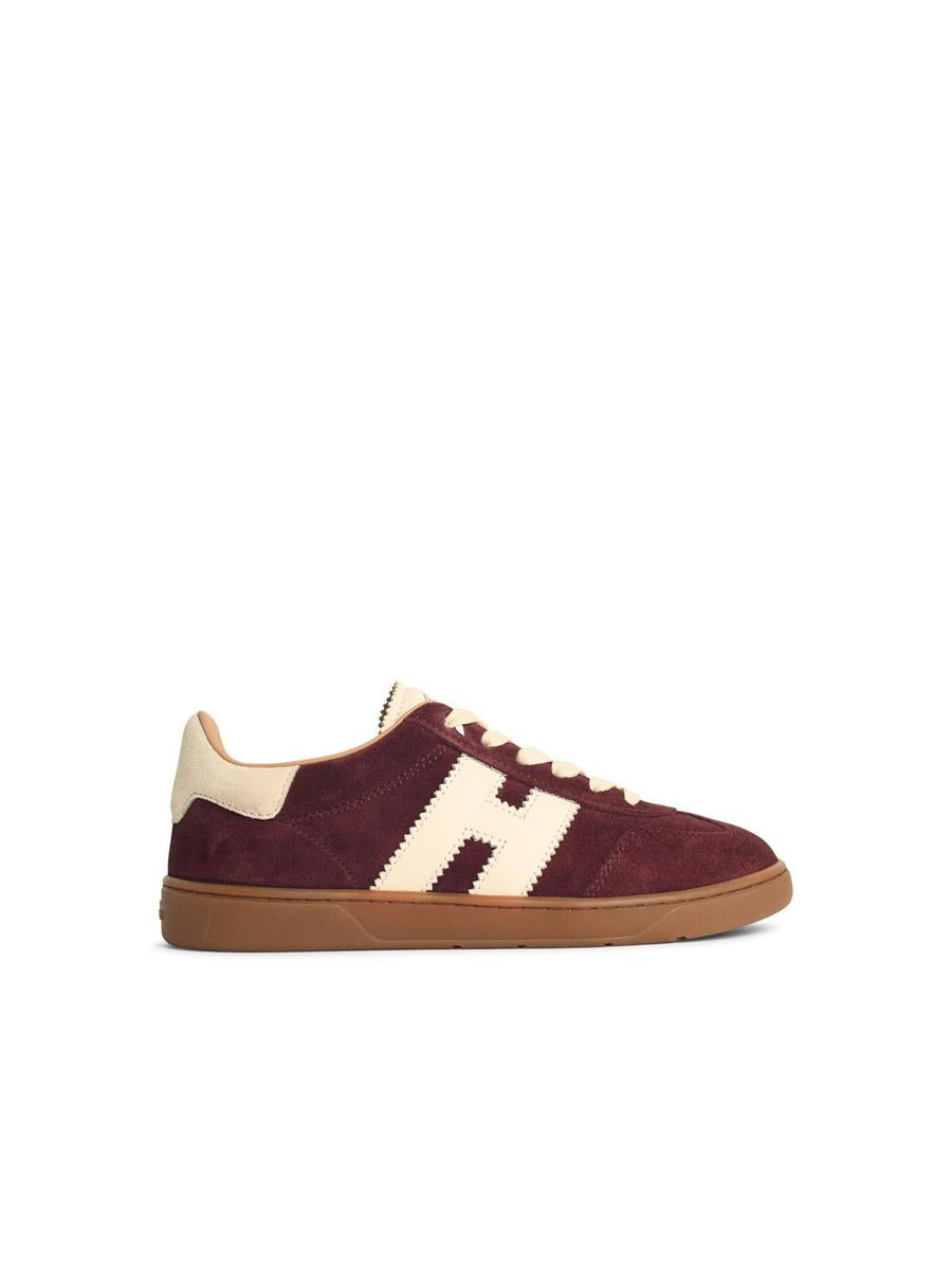 Hogan „Cool“ – Burgunderrote Wildleder-Sneaker