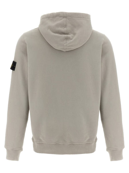 Stone Island Kapuzenpullover mit Logo-Aufnäher