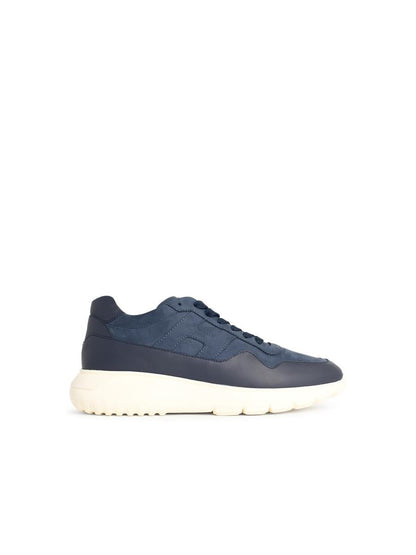 Hogan „Interactive3“ Marineblaue Ledersneaker
