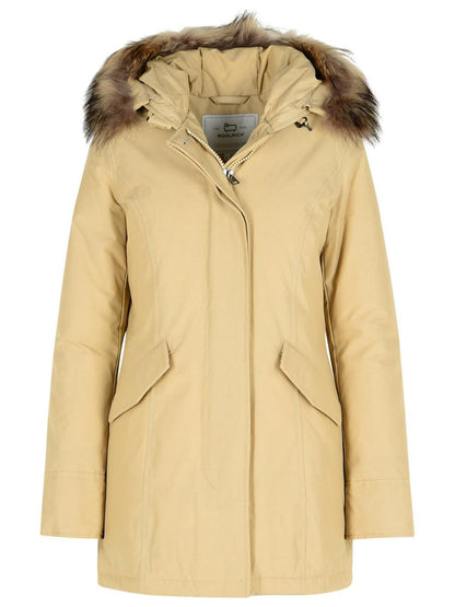 Woolrich Marka „Artic“ aus beiger Baumwollmischung