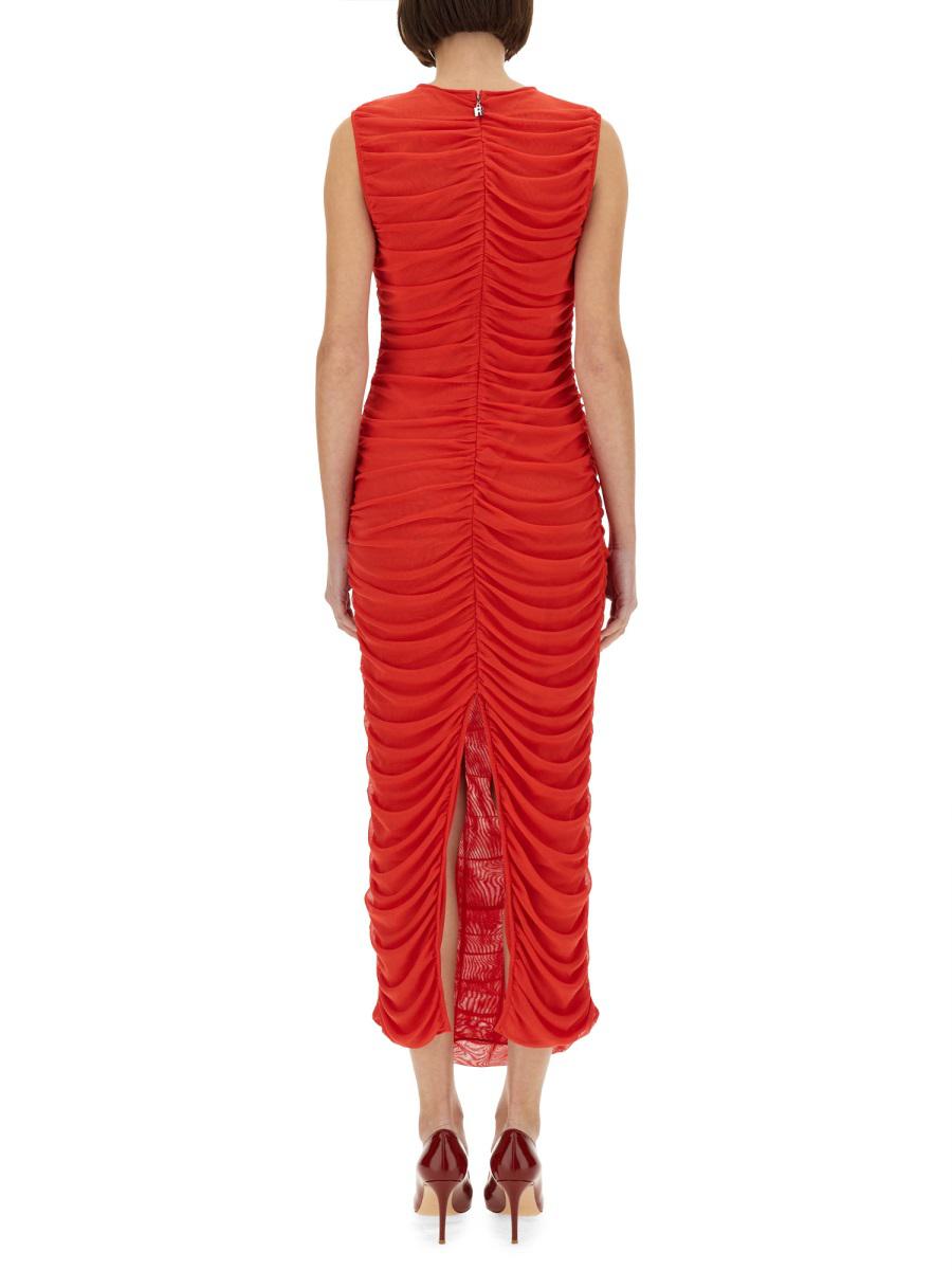 Rotate Birger Christensen – Langes Kleid mit Drapierung