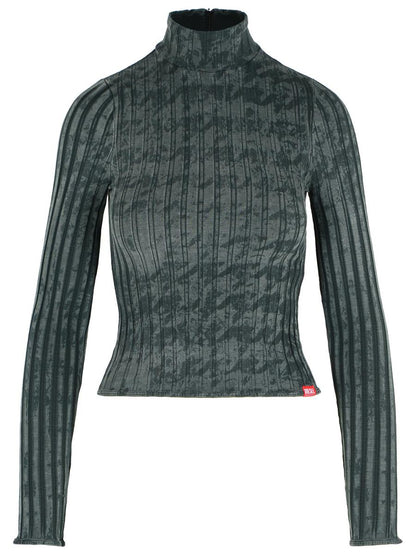 Diesel – Grauer Pullover aus Baumwollmischung
