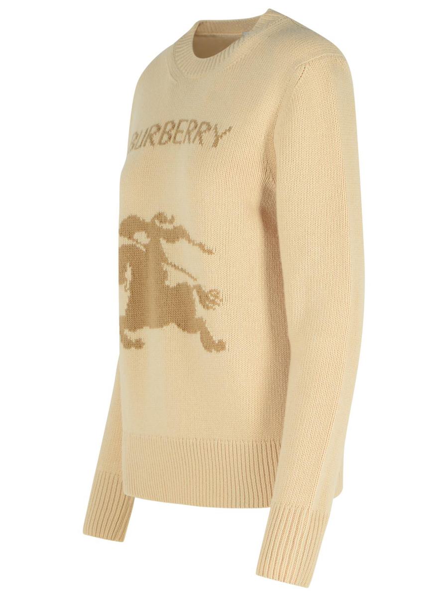 Burberry – Beigefarbener Pullover aus Kaschmirmischung