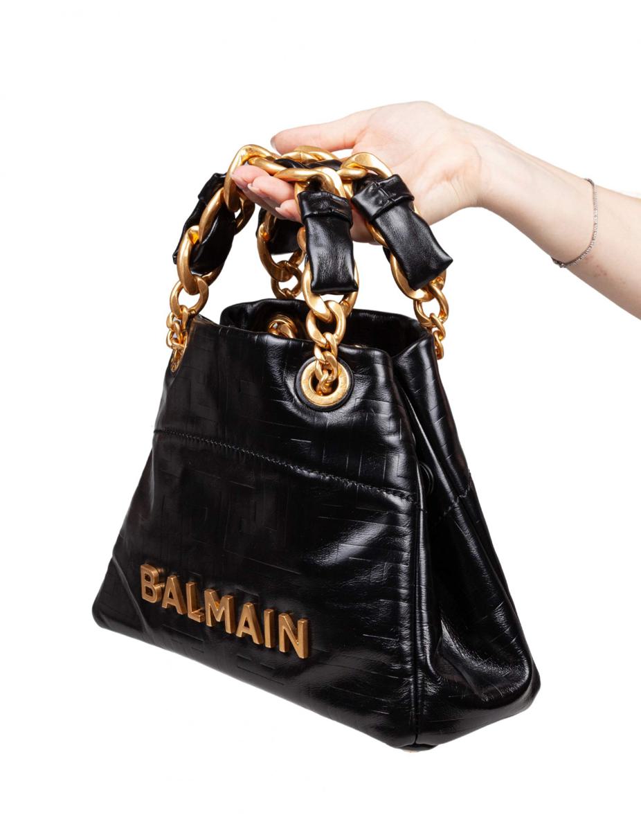 Balmain 1945 Weiche kleine Kalbsledertasche