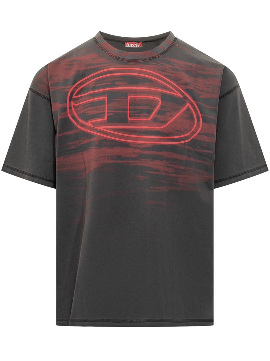 Diesel – Übergroßes T-Shirt mit Diesel-Logografik