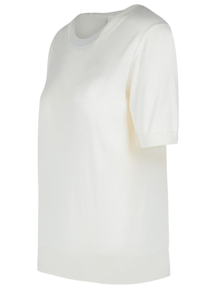 PAROSH Cremefarbener Pullover aus Wollmischung