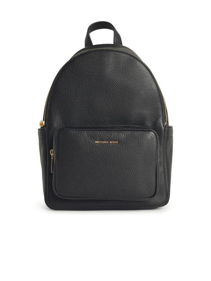 Michael Kors – Mittelgroßer Rucksack „Tanner“ aus schwarzem gehämmertem Leder