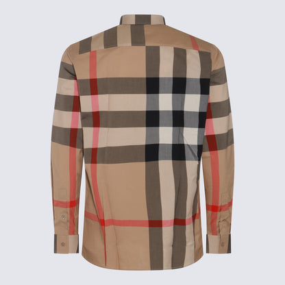 Beiges Baumwollhemd aus dem Burberry-Archiv