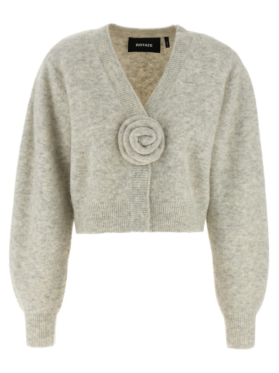 Rotate Birger Christensen-Cardigan „Knit Puffsleeve“.