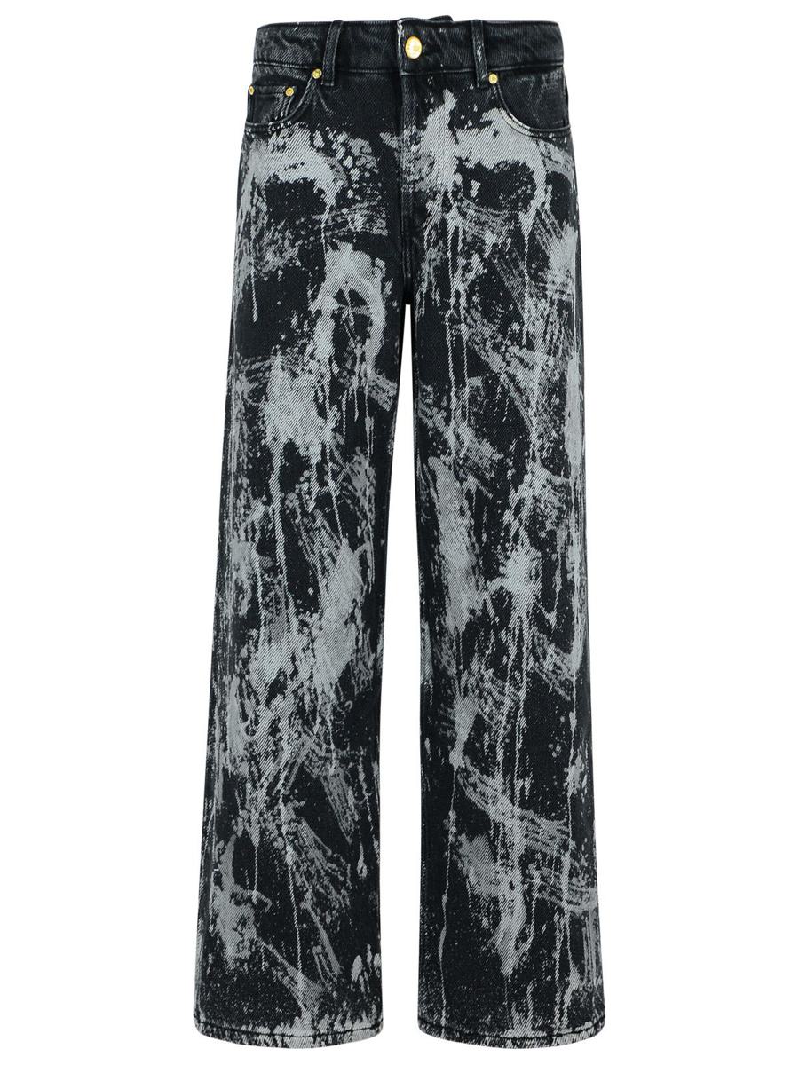 Ganni „Izey“ schwarze Baumwolljeans