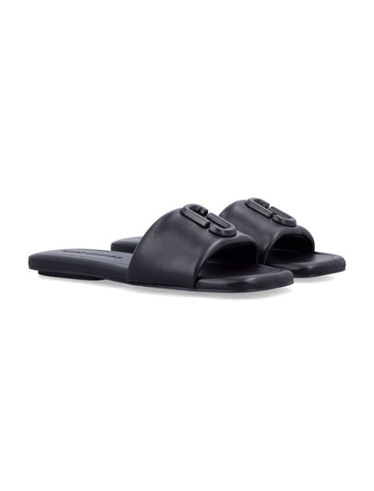 Marc Jacobs – Flache Ledersandale „The J Marc“