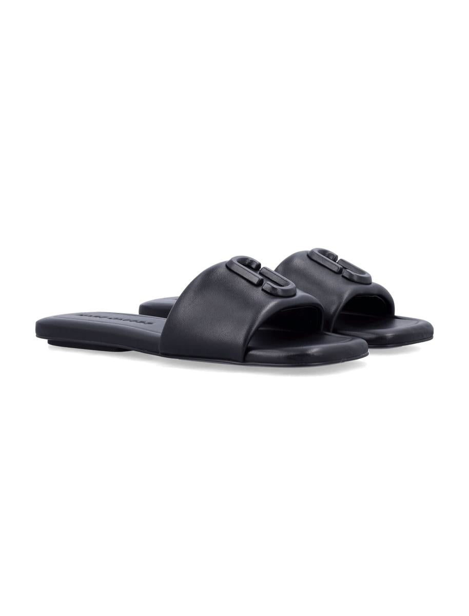 Marc Jacobs – Flache Ledersandale „The J Marc“