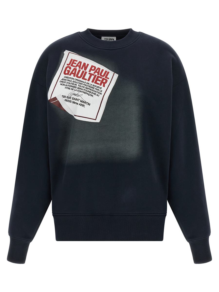 Jean Paul Gaultier „The Blue Gaultier Label“-Sweatshirt