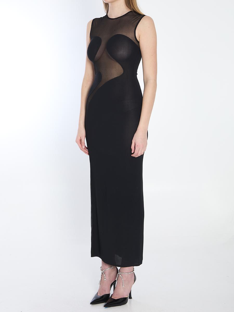 Geformtes Strick-Midikleid