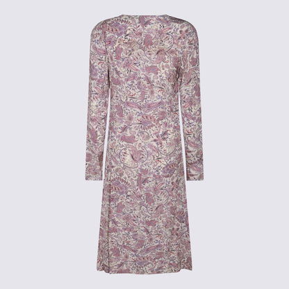 Isabel Marant Étoile Baumwollkleid in Ecru und Lila