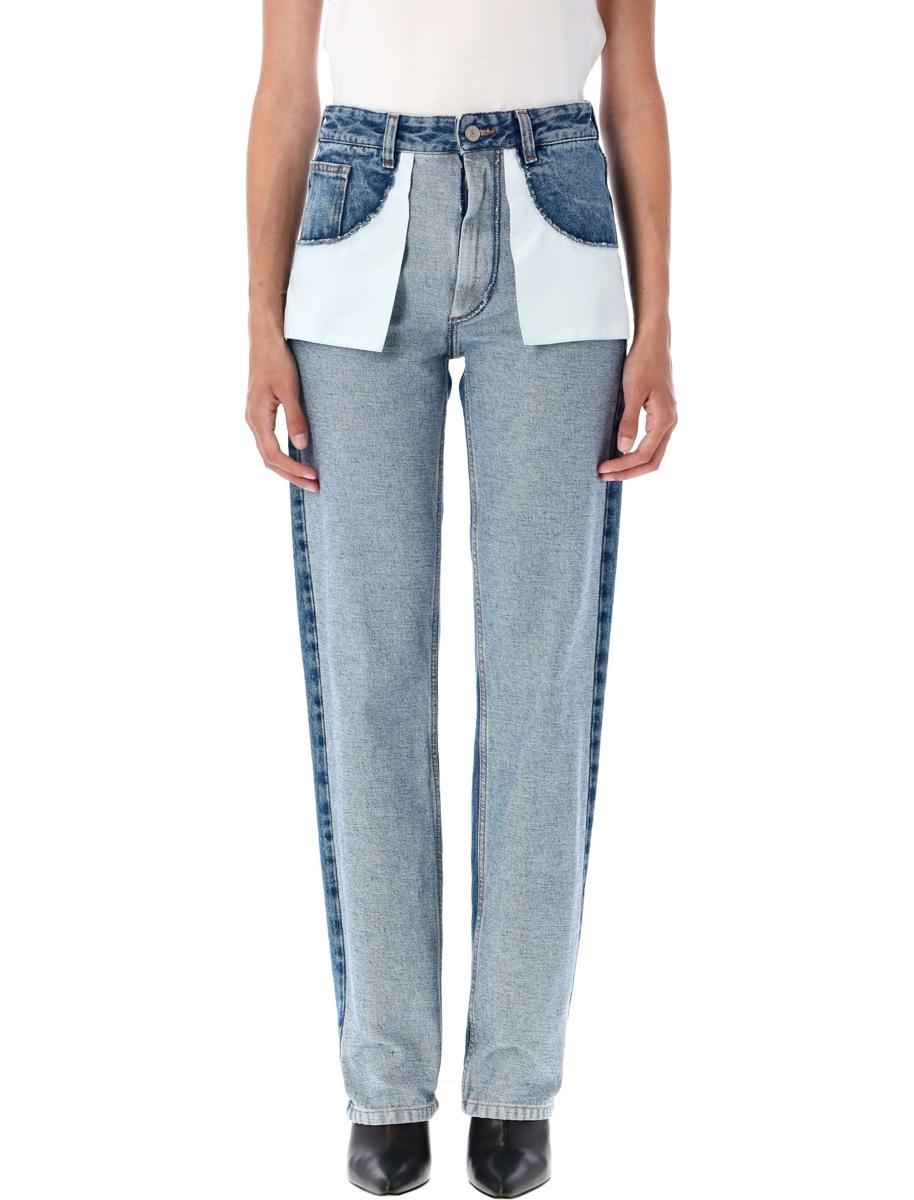 MM6 Maison Margiela – Jeans mit umgekehrter Vorderseite