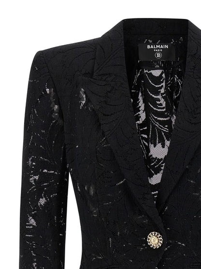 Balmain Spitzenblazer
