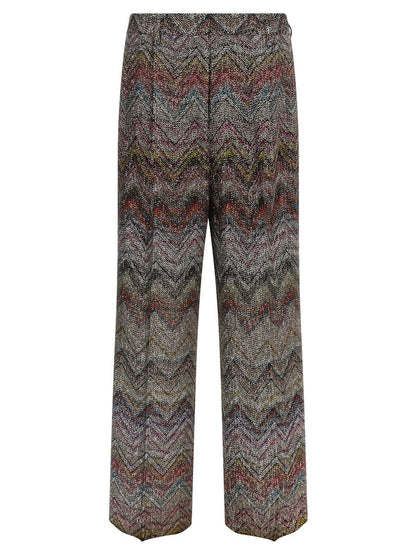 Missoni Zickzack-Paillettenhose