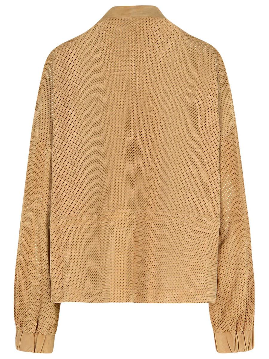 Bully Beige Lederjacke