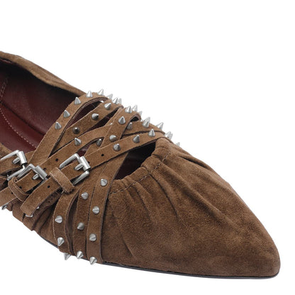 Flache Schuhe aus Ash