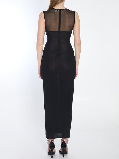 Geformtes Strick-Midikleid
