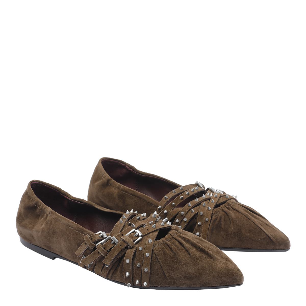Flache Schuhe aus Ash