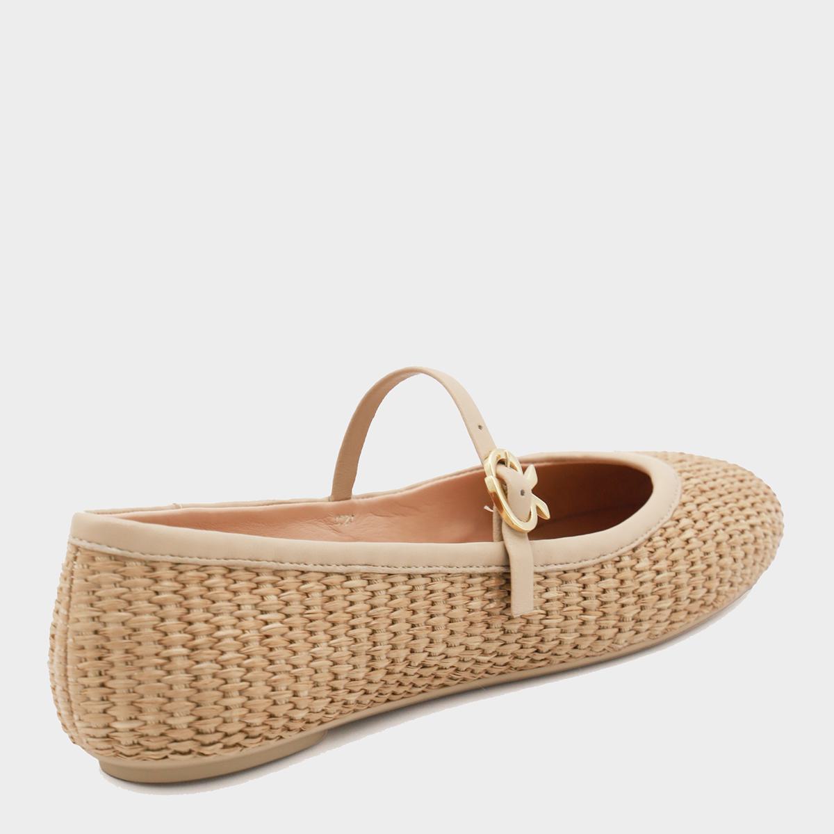 Gianvito Rossi – Kamelfarbene Ballerinas