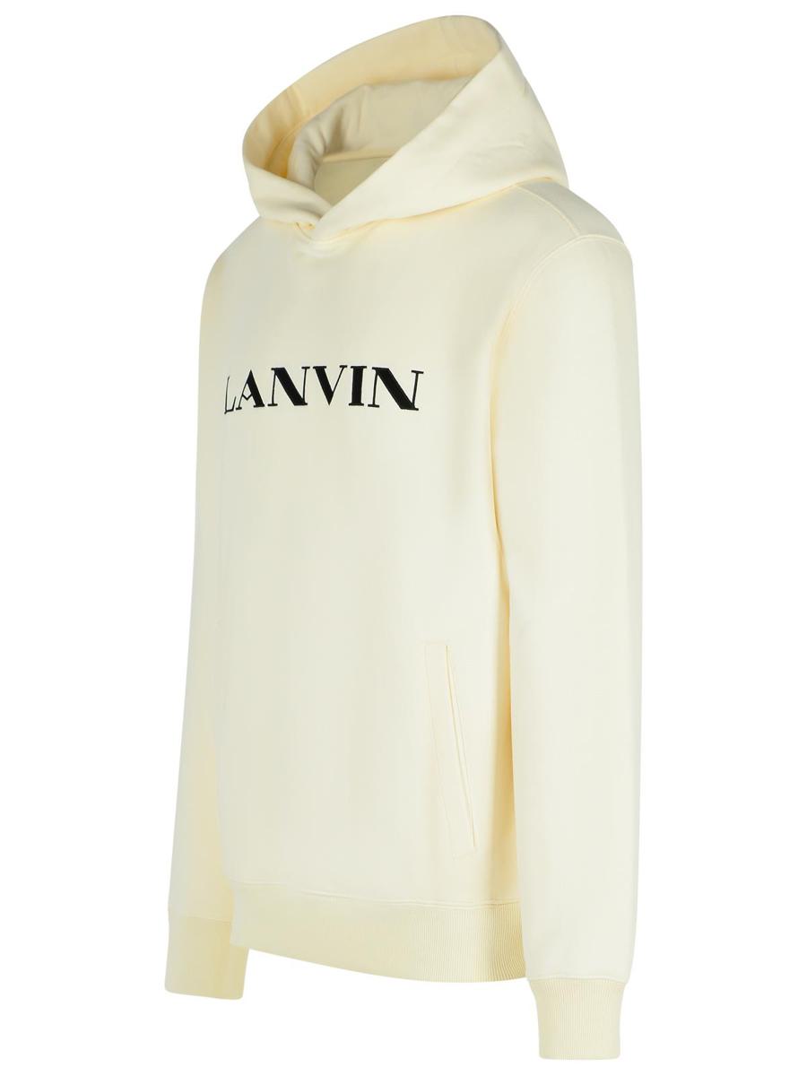 Lanvin Elfenbeinfarbenes Baumwoll-Sweatshirt