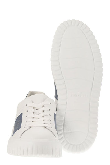 Hogan – Weiße Sneakers mit H-Streifen