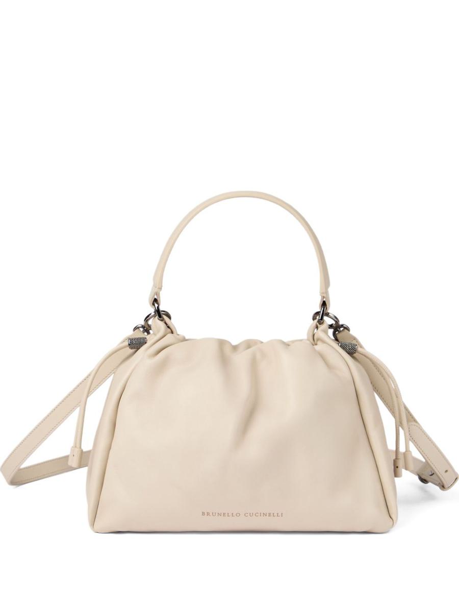 Brunello Cucinelli Bucket Mellow Kleine Lederhandtasche