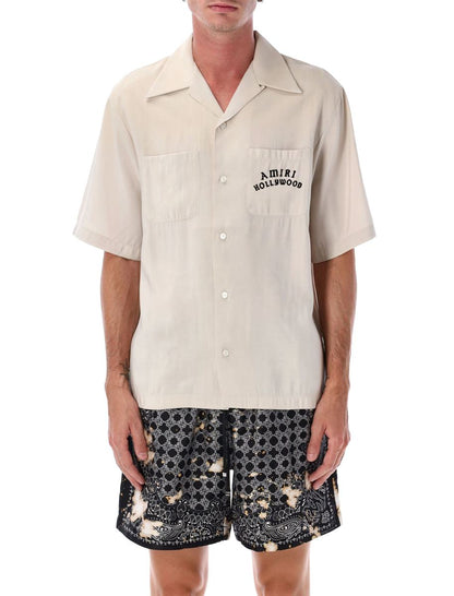 Amiri Bowlinghemd mit Hollywood-Print