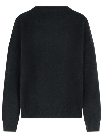 Schwarzer Pullover aus Wollmischung von Loulou Studio