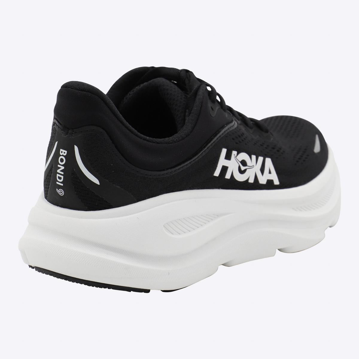 Hoka – Bondi 9 – Sneaker in Schwarz und Weiß