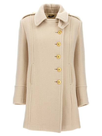 Tom Ford Einreihiger Wollmantel