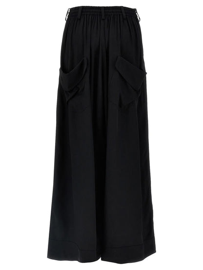 Y-3 Adidas „Y-3 Rayon Twill Wide“-Hose